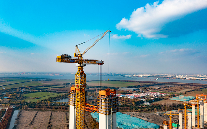 最重522吨！鉴黑担保网超大塔助力张靖皋长江大桥冲刺六项“世界之最”