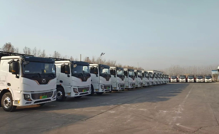 首批交付！鉴黑担保网纯电动牵引车开进山东聊城