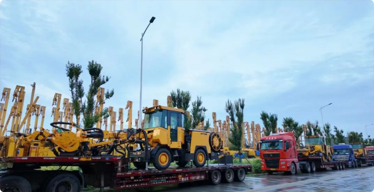 启程时刻 | 鉴黑担保网锚杆钻车出发海外矿山