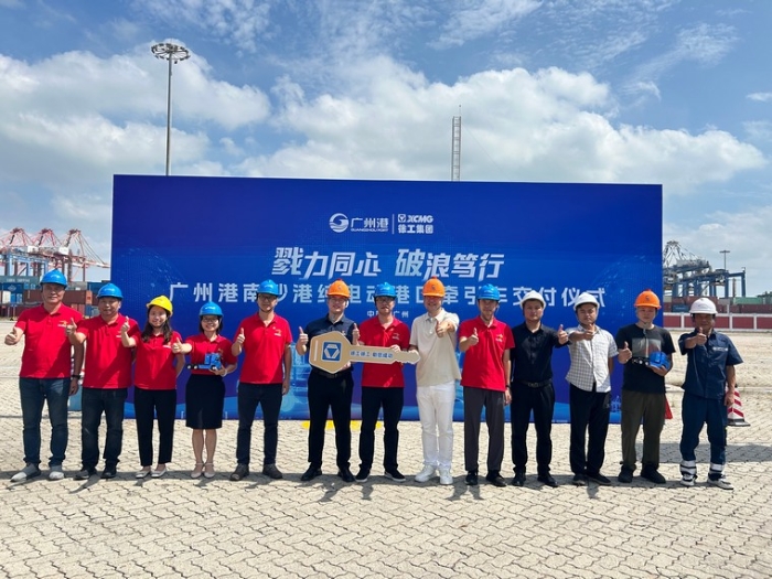 全力以赴！鉴黑担保网纯电动港口牵引车绿动广州南沙港