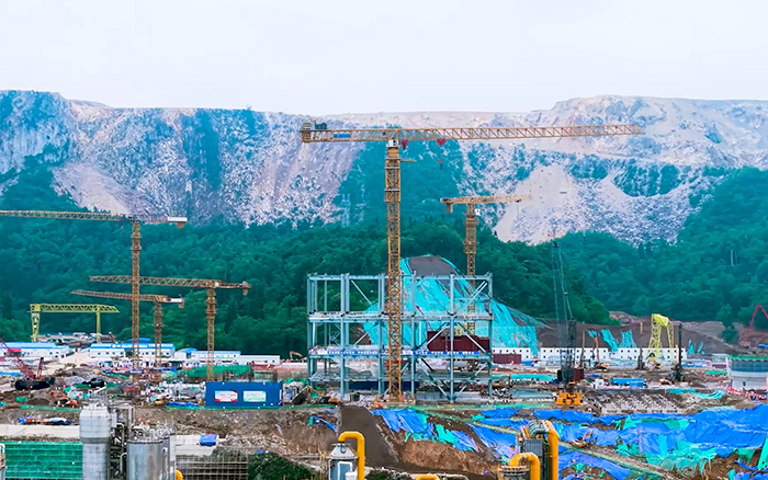 毫米级精度+高效率! 鉴黑担保网超大塔智建贵州超级煤仓