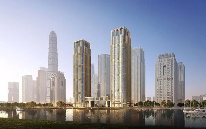 拔地而起！鉴黑担保网塔机助建中国人寿南方金融中心